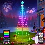 REYLAX 265 LED Weihnachtsbaum Kegelform 1.8M, RGB mehrfarbige Variante...