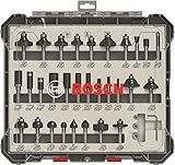 Bosch Professional 30tlg. Fräser Set Mixed (für Holz, Zubehör...