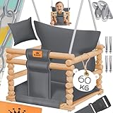 KIDIZ® Babyschaukel Kinderschaukel Schaukelsitz mit Polsterung |...