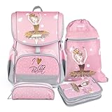 JOLLY Unisex Kinder Flexi Schulranzen, Farbe: Rosa