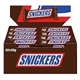 SNICKERS Schokoladenriegel, Single-Pack, 32 x 50 g (1.600 g)