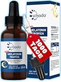 Vihado Melatonin Tropfen - 1000 Nächte - Sofort und schnell - Extra...