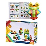 Genérico Stapelbare Bausteine, interaktives Bauspiel, 15-teiliges...