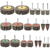 JUNXILPPD Fächerschleifer-Set, Körnung 80, Fächerscheibe mit...