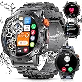 LIGE Smartwatch Herren mit Telefonfunktion,1.43'' AMOLED Touchscreen,100+...