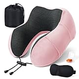 SOMLAW Nackenkissen Flugzeug - Reisekissen Memory Foam - Nackenhörnchen...