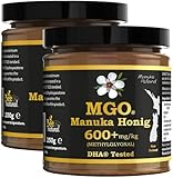 MANUKA HONIG MGO 600+ BEE NATURAL * PREMIUM MONOFLORAL NEUSEELAND MANUKA...
