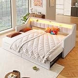 Moimhear Daybett, Tagesbett, Schlafsofa,90 x 200cm, Mit USB und Type-C,...