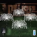 AcaJoe Solar Gartenleuchten für den Außenbereich 4er-Pack 480 LED...
