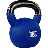 MOVIT Kettlebell PRO, Kugelhantel aus Gusseisen mit Neoprenbeschichtung, 12...