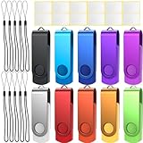 Uflatek USB Sticks 8GB USB 2.0 Speicherstick 10 Stück Bunt Memory Stick...
