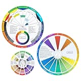 Mcbazel 3 Stück Color Wheel,Maler Zubehör Farbrad Set, Farbmischrad...