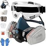 Tigvio Atemschutzmaske, Gasmaske Set, Staubmaske Staubschutzmaske für...