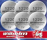 6X CR1220 CR 1220 Wilhelm Lithium Knopfzelle 3V 40mAh ø12x2,0mm Batterie...