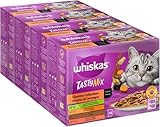WHISKAS® Tasty Mix Portionsbeutel Multipack Country Collection in Sauce 4...