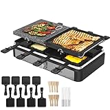 Raclette Grill | Raclette Gerät | 8 Personen | Tischgrill | Party Grill |...