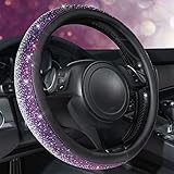 CAR PASS Bling Diamond Leder-Lenkradbezug, mit Glitzernd Kristall...