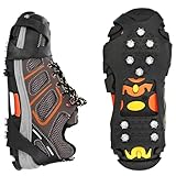 DAFROH Steigeisen für Schuhe, 10 Zähne Schuhkrallen, Eiskralle zum...