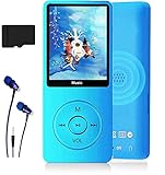 MP3-Player, Musik-Player mit 16GB Micro SD Karte, Ultra Slim Musik-Player...