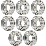 ZOKJSW 8pcs Kugellager 608ZZ ABEC 7 Metall Double Shielded Miniatur...