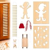 Wichtelschablone Fußabdrücke, Wichtel Schlitten Set, 8 Stück Miniatur...