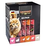 LEONARDO Katzenfutter nass 6x85g Mix-Pack, Finest Selection, Nassfutter...