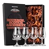 Whiskey, Scotch, Bourbon Professionelle Tasting und Nosing Gläser | 4er...