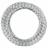 vidaXL Stacheldraht Verzinkter Stahl 100m Natodraht Klingendraht Sperrdraht
