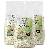 Gerstoni Fitnessflocken fein (3x500g), mild-nussige Gerstenflocken in...