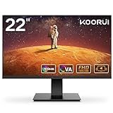 KOORUI 22 Zoll Gaming Monitor mit integrierten Lautsprechern, 100Hz, 1080p...
