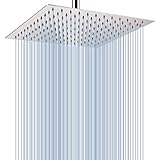 30cm Großer Regenbrause - Voolan Quadrat Hochdruck Duschkopf aus Edelstahl...
