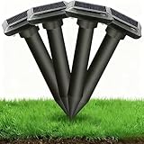 YOUKK Sonic Maulwurf Stopper Schrecken,IP44 Wasserdicht Wühlmaus für...