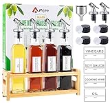 Nifogo Ölflasche, Edelstahl-Spenderflaschen, Olivenöl/Essig/Soßen-Menage...