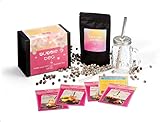 Wein- und Genießerparadies Geschenk-Set - BUBBLE TEA BOX - inkl. Trinkglas...