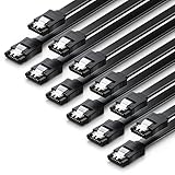 deleyCON 6x 50cm SATA 3 Kabel im Set SATA III Datenkabel - HDD SSD...