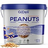 GiDeli Erdnüsse Geröstet ohne Salz und Öl 20kg im Eimer - Großpackung...