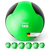 TOOLZ 1 kg Medizinball für effektives Krafttraining - Medicine Ball für...
