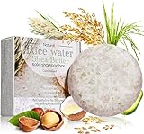 Shefave Reisshampoo Bar, Reiswasser Shampoo Bar mit Sheabutter, Kokosöl,...