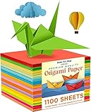 Home Pro Shop Origami Papier - 1100 Blatt Doppelseitiges Bastelpapier in...