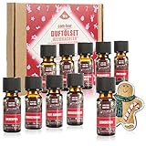 COM-FOUR® 10x duftende Öle im Set - Raumduft Weihnachten - Duftöl für...