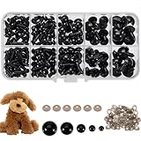 100 Stück Sicherheitsaugen für Häkeltiere, 6/8/9/10/12mm Amigurumi Augen...