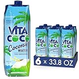 Vita Coco Pures Kokoswasser 6x1L, natürlich hydrierend mit Elektrolyten,...