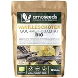 20 Vanilleschoten BIO | Frische Gourmet-Qualität | Lange Haltbarkeit im...
