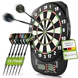 Juskys Elektronische Dartscheibe mit 32 Spielen & 359 Varianten,...
