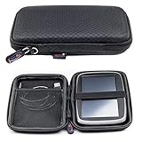 Schwarzes Schlank Hartschalentasche für Tomtom Go Classic 6'' 2nd Gen Lite...