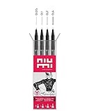 niumi Pigmentliner Starter Set 1 | 4 Finliner 0.05/0.1/0.2/0.4 mm |...