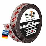 WENKTO® Magnetklebeband 3 Meter; Starkes 3M Magnetband DIY-Projekte &...