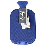 Fashy 6440.54 Wärmflasche Halblamelle, Blau