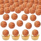 Anemowind 40 Stück Basketball Kuchen Deko Essbare Cupcake Topper für...