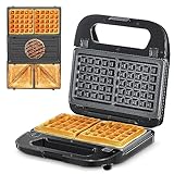 Multifunktionsgerät 3-in-1 [Sandwichmaker, Waffeleisen, Kontaktgrill],...